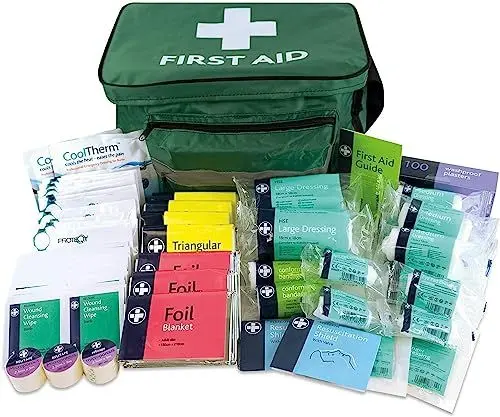 Produktbild: Lewis-plast Große Allzweck-Erste-Hilfe-Tasche mit 224 Teilen im Haversack-Design für platzsparende Aufbewahrung, ideal für Zuhause, Büro und Sport - Hausapotheke-Set
