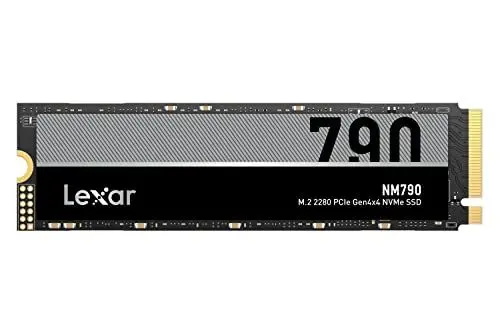 Produktbild: Lexar NM790 1TB Interne SSD, M.2 2280 PCIe Gen4x4 NVMe 1.4 , Bis zu 7400MB/s Lesen, 6500MB/s Schreiben, Solid-State-Laufwerk für PS5, PC, Laptop und Gamer (LNM790X001T-RNNNG)