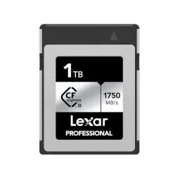 Produktbild: Lexar Professional Silver Series 1TB CFexpress Karte, Typ B CFe Karte, bis zu 1750MB/s Lesegeschwindigkeit, CF Karte mit PCIe Gen3x2, kompatibel mit DSLR, rückwärts mit XQD Kamera(LCXEXSL001T-RNENG)