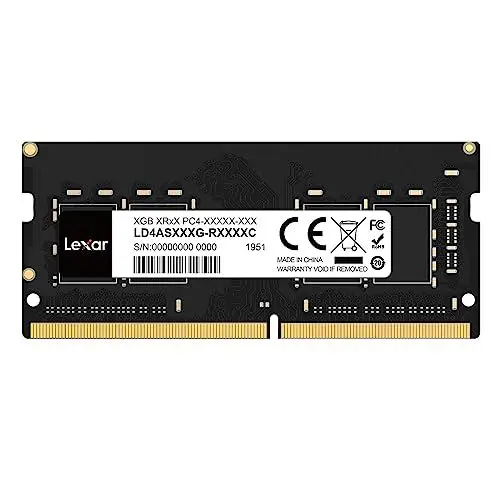 Produktbild: Lexar SODIMM DDR4 8GB, 3200 MHz Laptop RAM, 260-Pin SODIMM Laptop-Speicher, Hochleistungs-SO-DIMM, PC-Laptop-Computerspeicher, Hochleistungs Arbeitsspeicher (LD4AS008G-B3200ASST)