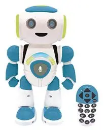 Produktbild: Lexibook ROB20FR Jr. Intelligenter Roboter, der Gedanken liest, Spielzeug für Kinder, tanzt, spielt Musik, Quiztiere, Tiere, programmierbares Karaoke, STEM, Blau/Grün, (französische Version)