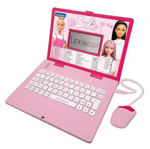 Produktbild: Lexibook, Barbie, portatile educativo e bilingue in inglese/tedesco, giocattolo per bambini con 124 attività per imparare, giocare e musica, rosa, JC598BBi3