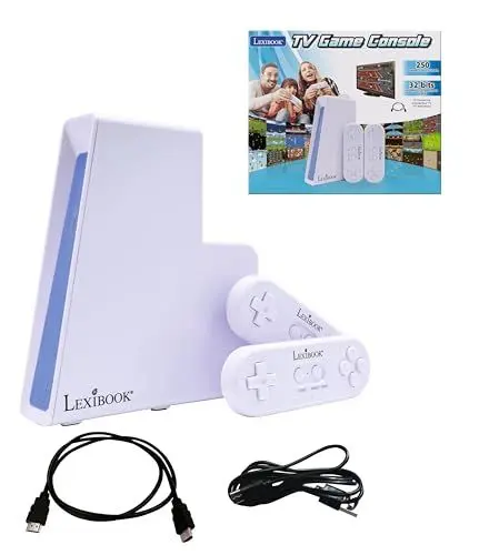 Produktbild: Lexibook, Console di gioco TV con 2 controller wireless, 250 giochi, Grafica a 32 bit, Connettore TV, JG7440