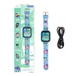 Produktbild: Lexibook DMW070D, Disney Stitch, Selfie-Kamera-Uhr, HD-Touchscreen, 720p-Kamera, MP3-Player, integrierter Lautsprecher, Diktiergerät, Schrittzähler, 5 Spiele, Blau, EinheisgroBe