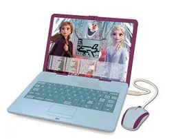Produktbild: Lexibook JC598FZi3 Disney Frozen 2-Zweisprachiger Laptop für Bildungszwecke Englisch und Deutsch, 124 Aktivitäten, Mathematik, Logik, Musik, Uhr, Spiele-Spielzeug für Mädchen