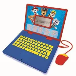 Produktbild: Lexibook Paw Patrol-Zweisprachiger Laptop für Bildungszwecke Englisch und Französisch, 124 Aktivitäten, Mathematik, Logik, Musik, Uhr, Spiele-Kinderspielzeug (Mädchen & Jungen) -JC598PAi3