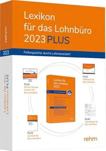 Produktbild: Lexikon für das Lohnbüro 2023 PLUS: Das Paket aus Online-, Print-Version und 8 Webinaren.