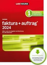 Produktbild: Lexware faktura+auftrag Standard 2024 (365 Tage) │Einfache Auftrags- u. Rechnungs-Software │ PC Aktivierungscode per Email