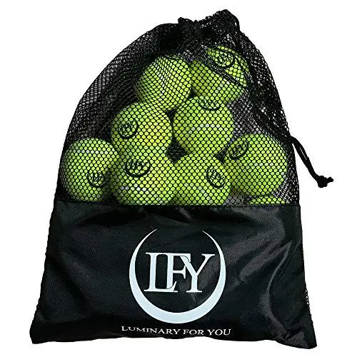 Produktbild: LFY Luminary for you Tennisbälle 15 Stück inklusive Mesh-Tragetasche Tennisbälle perfekt für das Training I Tennis-Unterricht I Freizeitspiele oder als Hundespielzeug