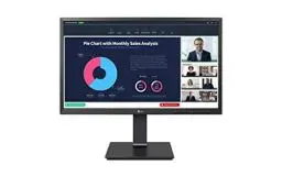 Produktbild: LG Electronics 24BP750C, Business-Monitor 23,8 Zoll HD (IPS-Panel mit 5 ms GtG, 1920 x 1080, 250 cd/m², USB-C, Lautsprecher, Webcam, Höhe und Neigung verstellbar), Schwarz