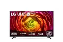 Produktbild: LG 43UR74006LB 109 cm (43 Zoll) UHD Fernseher (Active HDR, 60 Hz, Smart TV) (Modelljahr 2023), Dark Black