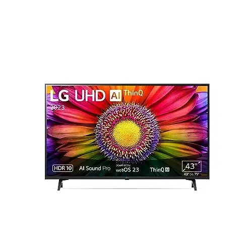 Produktbild: LG 43UR80006LJ 109 cm (43 Zoll) UHD Fernseher (Active HDR, 50 Hz, Smart TV) (Modelljahr 2023)