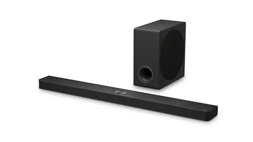 Produktbild: LG DS90TY 5.1.3 Dolby Atmos Soundbar (570W) mit kabellosem Subwoofer (Wow Cast, HDMI, Bluetooth) (2024), Schwarz