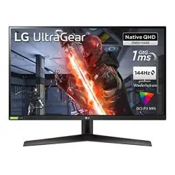 Produktbild: LG UltraGear Gaming Monitor 27GN800-B 68,5cm - 27 Zoll, QHD, AMD FreeSync, 144 Hz, 1ms GtG, Schwarz