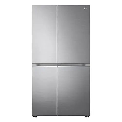 Produktbild: LG Electronics GSBV70PZTE Side-by-Side Kühlschrank | 655 L Kapazität | Total No Frost | Door Cooling+™ | Multiairflow | Platinum Silver