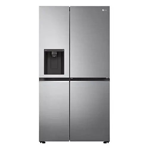 Produktbild: LG Electronics GSJV71PZTE Side-by-Side mit Door-in-Door | Eis-, Crushed Ice- und Wasserspender | 635 Liter Kapazität | Interner Wassertank 4L | Platinum Silver