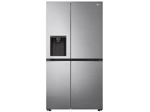 Produktbild: LG Electronics GSLV71PZTE Side-by-Side mit EIS-, Crushed Ice- und Wasserspender | 635 Liter Kapazität | Interner Wassertank 4L | Platinum Silver