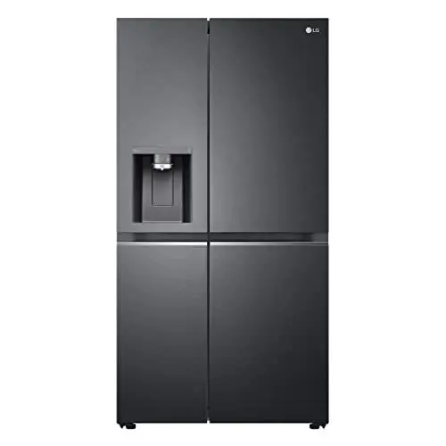 Produktbild: LG Electronics GSLV91MCAD Side-by-Side Kühlschrank EIS-, Crushed Ice- und Wasserspender 635 Liter Kapazität Interner Wassertank 4L Matt Black Steel 179cm