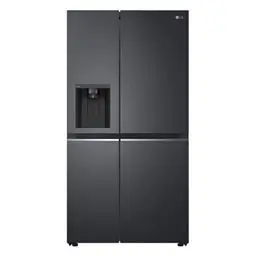 Produktbild: LG Electronics Side-by-Side mit Eis-, Crushed Ice und Wasserspender | interner Wassertank 4L | Total No Frost | Matte Black | GSLV71MCTD