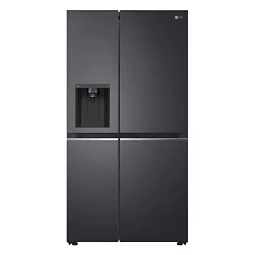 Produktbild: LG Electronics Side-by-Side mit Eis-, Crushed Ice und Wasserspender | interner Wassertank 4L | Total No Frost | Matte Black | GSLV71MCTD