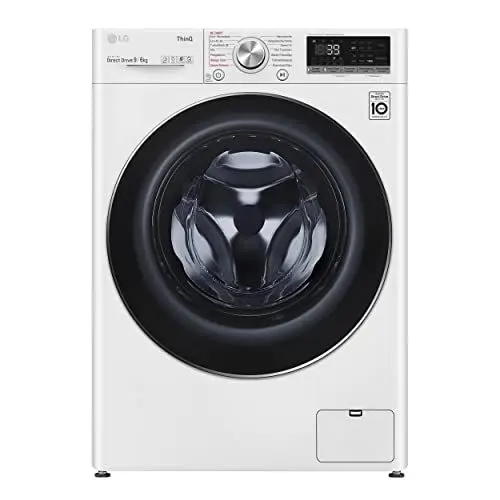 Produktbild: LG Electronics V7WD96H1A Waschtrockner mit AI DD | 9 kg Waschen | 6 kg Trocknen | 1400 U/Min | Steam | TurboWash 360° | Neue Wohlfühl-Trommel | Wi-Fi-Funktion | Weiß