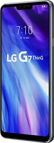 Produktbild: LG G7 ThinQ Smartphone (15,47 cm (6,1 Zoll) FullVision LCD Display, 64GB interner Speicher, 4GB RAM, einstellbare Notch, IP68, MIL-STD-810G, Android 8.0) Platinum Grau