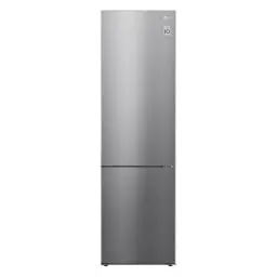 Produktbild: LG GBP62PZNBC, Klasse B, 384 L, Kühl-/ Gefrierkombination, Frische Features, Kühlschrank mit Gefrierfach und Innendisplay, DoorCooling+, LINEARCooling, 59,5 x 203 x 67,5 cm ꟷ Platinum Silver
