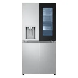 Produktbild: LG GMG861MBAE InstaView SLIM Multi-Door, Klasse E, 508 L, Kühlschrank mit Gefrierfach, Eis-, Crushed Ice- Wasserspender mit UVnano, Total NoFrost, Smart Inverter Kompressor, Wi-Fi, Farbe Metal Sorbet