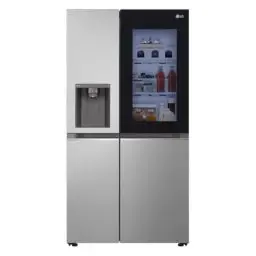 Produktbild: LG GSGV81PYLL Side by Side Kühlschrank, Klasse E, 635 L, Instaview, Multi-Door Kühlschrank mit Gefrierfach, Eis-, Crushed Ice- Wasserspender, Total NoFrost, Smart Inverter Kompressor, Wi-Fi