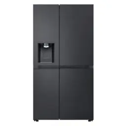Produktbild: LG GSLE91EVAC Side by Side Kühlschrank, Klasse C, 628 L, Multi-Door Kühlschrank mit Gefrierfach, Eis-, Crushed Ice- Wasserspender mit UVnano, Total NoFrost, Smart Inverter Kompressor, Wi-Fi