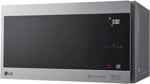 Produktbild: LG MS2595CIS Mikrowelle mit Smart Inverter Technologie, 25 Liter Kapazität, 1000 W, Automatikprogramme, einstellbare Leistungsstufen und EasyClean-Funktion, Silber