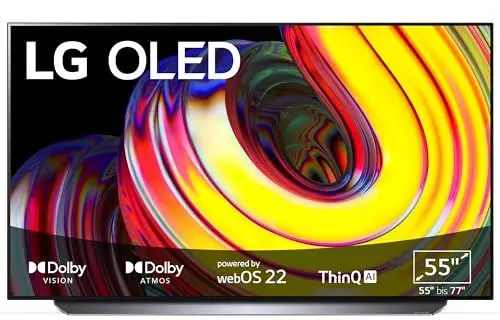 Produktbild: LG OLED55CS6LA TV 139 cm (55 Zoll) OLED Fernseher (Dolby Atmos, Filmmaker Mode, 120 Hz) (Modelljahr 2022), hellgrau