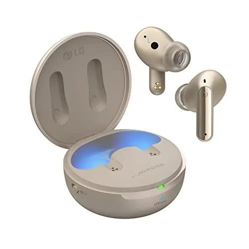 Produktbild: LG TONE Free DFP9 In-Ear Bluetooth Kopfhörer mit MERIDIAN-Sound und Active Noise Cancellation (ANC), kompatibel mit Siri und Google Assistant, Gold