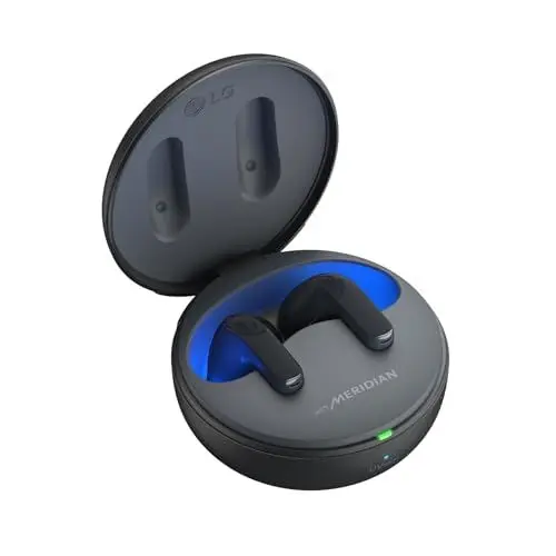 Produktbild: LG TONE Free DT80Q In-Ear Bluetooth Kopfhörer mit Dolby Atmos-Sound, MERIDIAN-Technologie, ANC (Active Noise Cancellation), UVnano & IPX4-Spritzwasserschutz - Schwarz