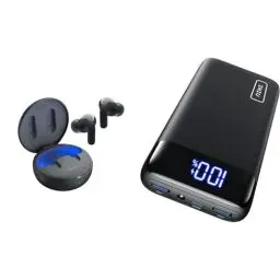 Produktbild: LG Tone Free DT90Q In-Ear Bluetooth Kopfhörer mit Dolby Atmos-Sound & INIU Power Bank