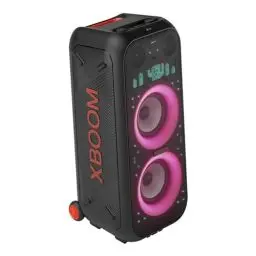 Produktbild: LG, Tragbare Bluetooth Lautsprecher, Rollen Partybox, LED, wasserdichte, Lautsprecher Boxen Bluetooth, 1000 Watt, XBOOM, Bluetooth Box für Camping, Karaoke, Pool, 15 Stunden kabelloses Musik, XL9T