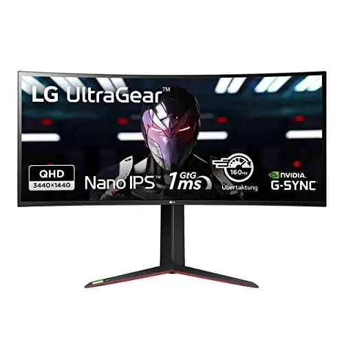 Produktbild: LG UltraGear Gaming Monitor 34GN850P 86,7 cm - 34 Zoll, Curved IPS, 144 Hz, 1ms GtG, G-Sync, Free-Sync, HDR, HDMI, Display Port, USB, Kopfhörerausgang, Schwarz