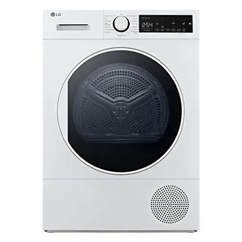 Produktbild: LG V5R08DM, Klasse A++,Trockner 8 kg, Wärmepumpentrockner mit Hygieneprogramm, Kurzprogramm, Trockensensor, Trommelmaterial aus Edelstahl, 61 x 60 x 85 cm ꟷ Weiß