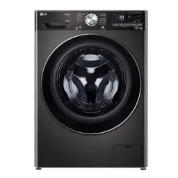Produktbild: LG V9WD128H2B, Klasse A, Waschtrockner 12-8 kg, 1360 U/min, AI Direct Drive, Nachlegefunktion, Schnellwaschgang in 39 Min., mit Dampf, 60 x 61 x 85 cm ꟷ Black Stainless Steel