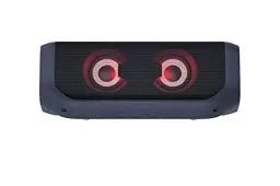 Produktbild: LG XBOOM Go PN7, tragbarer Bluetooth-Lautsprecher mit MERIDIAN Technologie (IPX5-Spritzwasserschutz, 24 Std. Akkulaufzeit, Beleuchtung), schwarz
