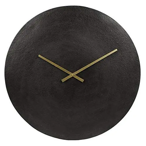 Produktbild: L'Héritier Du Temps Moon Wanduhr, rund, Stunden- und Minutenzeiger, Aluminium, Schwarz, 5 x 38 x 38 cm