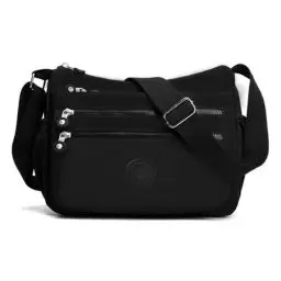 Produktbild: LHOEST Umhängetasche Damen Herren, Handtasche Damen Mittelgroß mit Mehreren Taschen, Nylon Tasche Crossbody Bag Damen Wasserdicht Leichte Schultertasche Verstellbarer für Einkaufen Reisen Schule