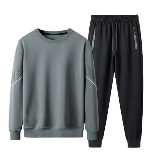 Produktbild: liaddkv (Dynamischer Frühling und Sportpullover-Set Leicht und atmungsaktiv Clown Anzug (Grey, XXXXL)