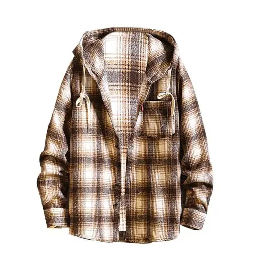 Produktbild: liaddkv Herrenmode, Freizeit, einfarbig, Wollstrick, vielseitiger Stehkragen, Langarm, LongCardigan-Mantel Herren Langmantel Schwarz (Khaki, XXXXL)