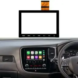 Produktbild: LIAMORFE 8 Zoll Touchscreen Glas Digitizer für Mitsubishi Outlander 2019 2020 2021 2022 Autoradio NAV Schlüssel LCD Monitor 2019-2022 (ohne LCD)
