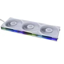 Produktbild: Lian Li Uni Fan TL Series Lüfter, Dreierpack, Inklusive Controller, Reverse Blade, Daisy-Chaining, Fluid Dynamic Bearing, 120mm, Weiß