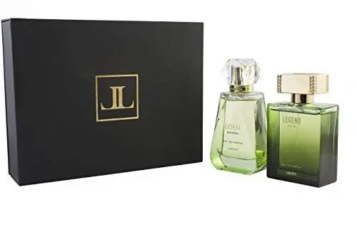 Produktbild: Liberty LUXUS Legend & Eden Parfüm-Set als Geschenk für Paare, Parfüm-Kombination, langanhaltender Geruch, Eau de Parfum (EDP) – Geschenk für Sie und Ihn (Legend 100 ml + Eden 100 ml)
