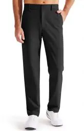 Produktbild: Libin Golfhose Herren Lang Anzughose Stretch Regular Fit Stoffhose Chino Hose Herren für Männer 73cm Innenlänge Schwarz 38W x 29L