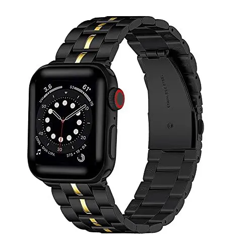 Produktbild: Libra Gemini Armband Kompatibel mit Apple Watch Armband 49mm 45mm 44mm 42mm Metall band, Verstellbare Edelstahl Ersatzbänder für die iWatch Series 8 Serie7 Serie6 Serie5 Serie4 Serie3/2/1,SE Ultra