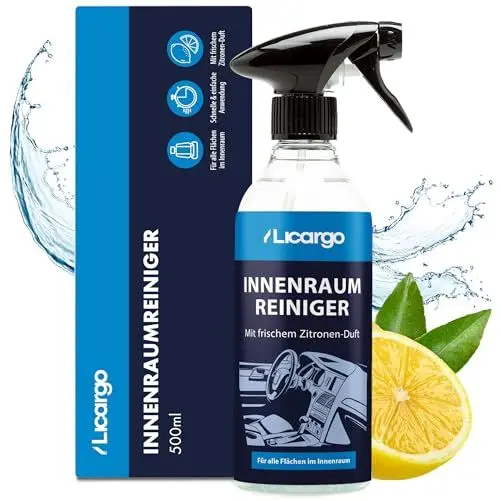 Produktbild: LICARGO® Innenraumreiniger Auto (500ml) - Cockpit Reiniger pH neutral - porentiefe Reinheit für Kunststoff, Polster, Leder - Auto Innenraum Reiniger, Cockpitpflege, Innenraumreiniger